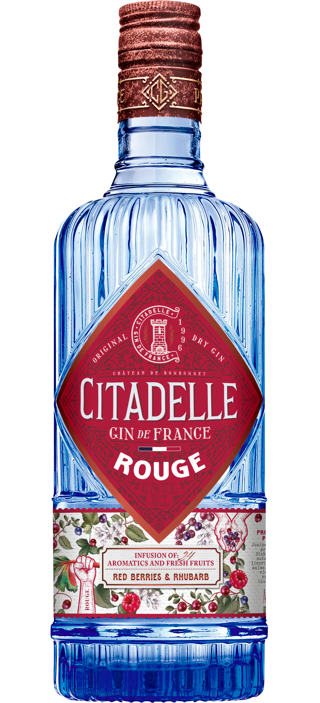 Gin Citadelle Rouge 24 Botánicos 41,7° 750ml
